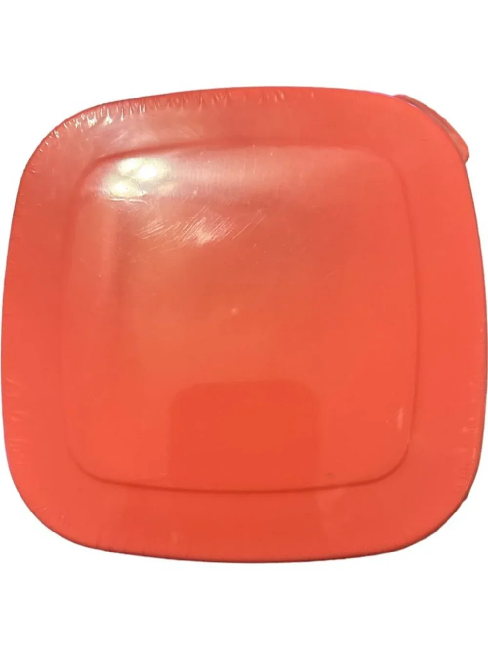 Vegetable Salad & Dip Dressing Container With Lid 21.5 fl. oz Coral new